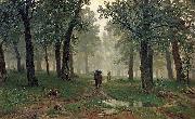 Ivan Shishkin Rain in an Oak Forest Germany oil painting artist